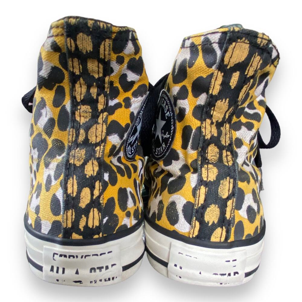 Converse Chuck Taylor high top cheetah Sneaker Wm Size 6 - Picture 5 of 9